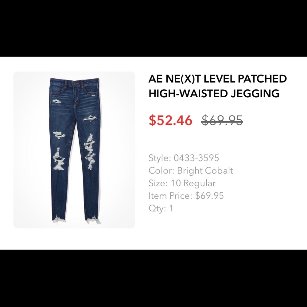 American Eagle high waisted jeggings